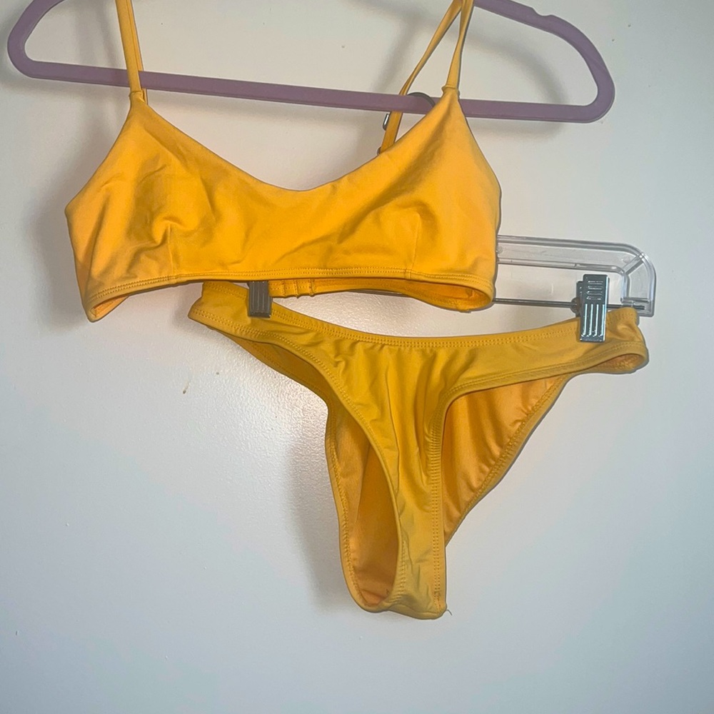 Yellow swimsuit set
